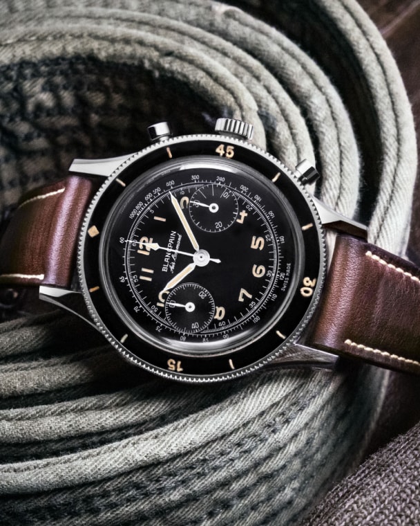 20世纪50年代的宝珀空军司令腕表，如今，它也在拍卖市场中备受追捧。