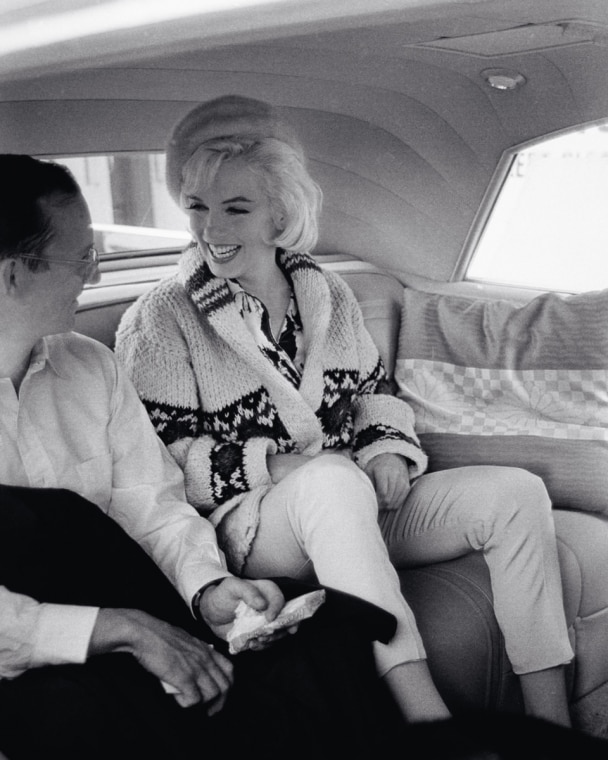 Marilyn with actor Wally Cox.

