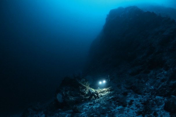 水下137米处的景观宛如 另一个星球。