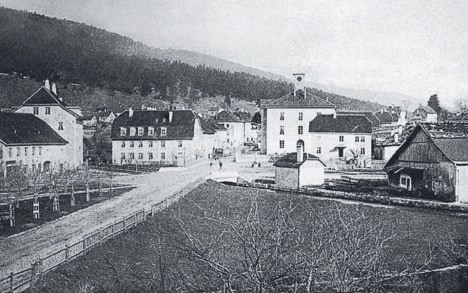 1900年頃のヴィルレ村

