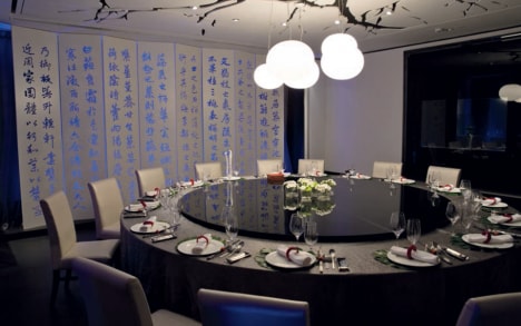 One of the private rooms at Da Dong.
