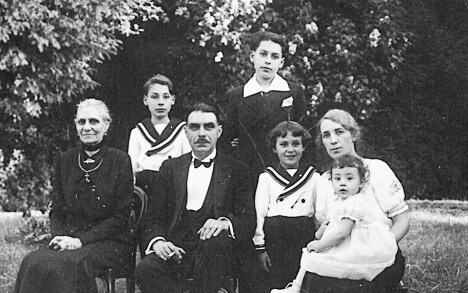 Louis Gros y su familia.&nbsp;
